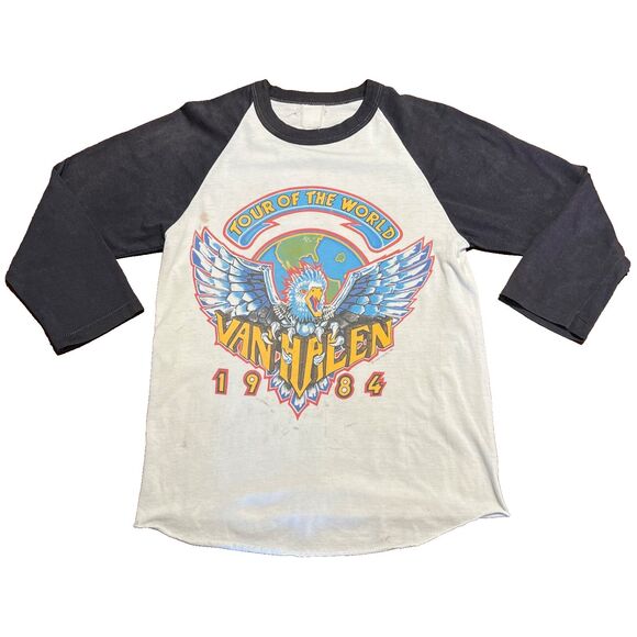 Van Halen 1984 World Tour Vintage 80s Shirt Small - Picture 1 of 11